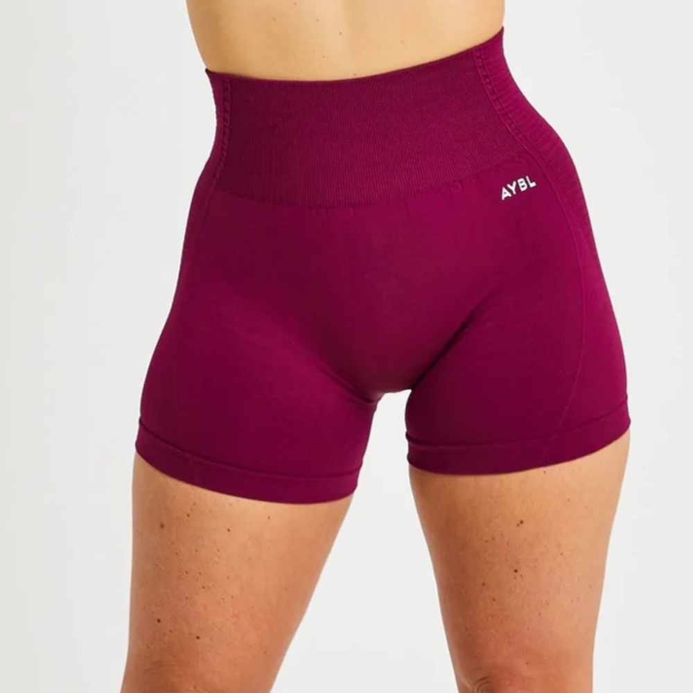 AYBL balance V2 seamless shorts in purple wine size Large